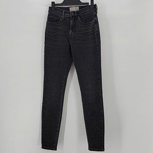 Everlane Mid Rise Black Skinny Jeans Size 25